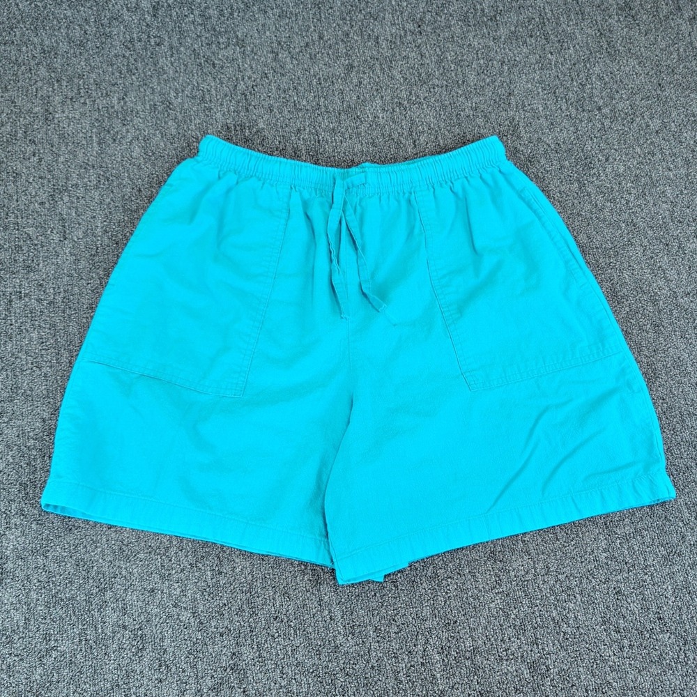 Premier International Vintage 90s Shorts Womens Large Turquoise Blue Cotton L — photo 2